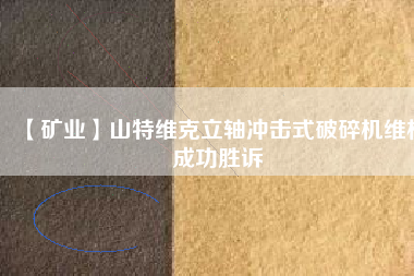 【礦業(yè)】山特維克立軸沖擊式破碎機維權(quán)成功勝訴